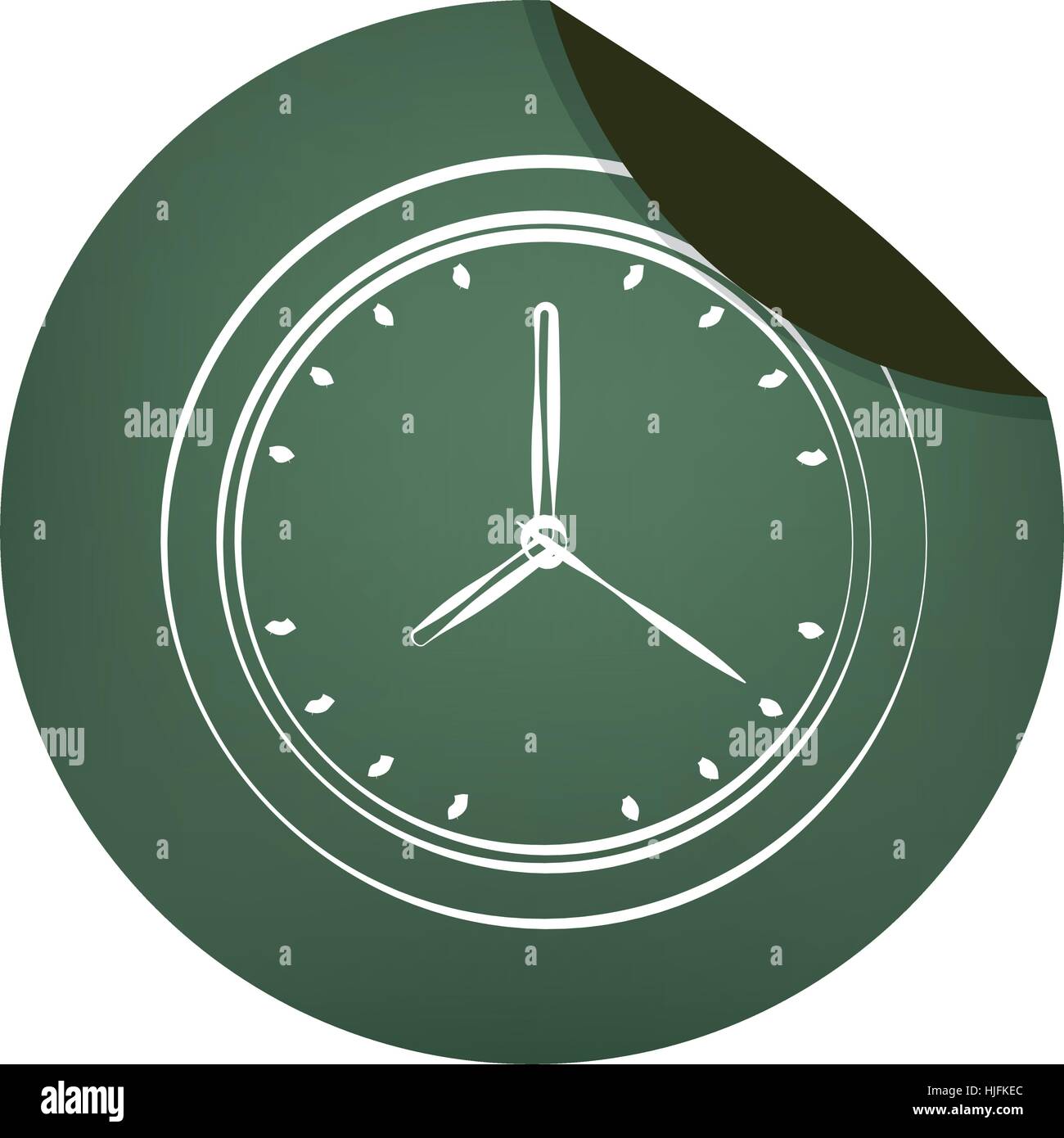time clock isolated icon vector illustration design Stock Vector Image ...