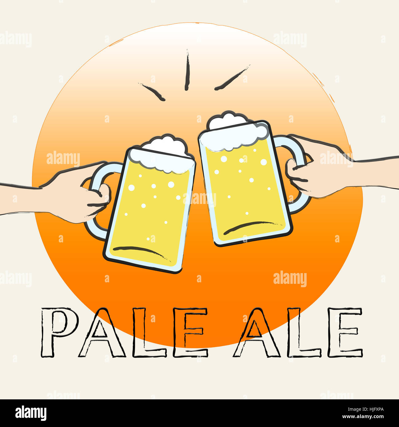 Pale Ale Beers Shows Light Beer Or Malt Stock Photo Alamy