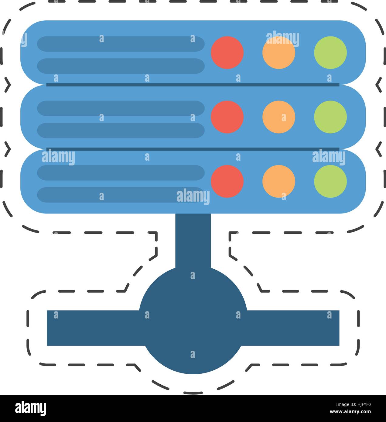 data server computer storage system vector illustration eps 10 Stock ...