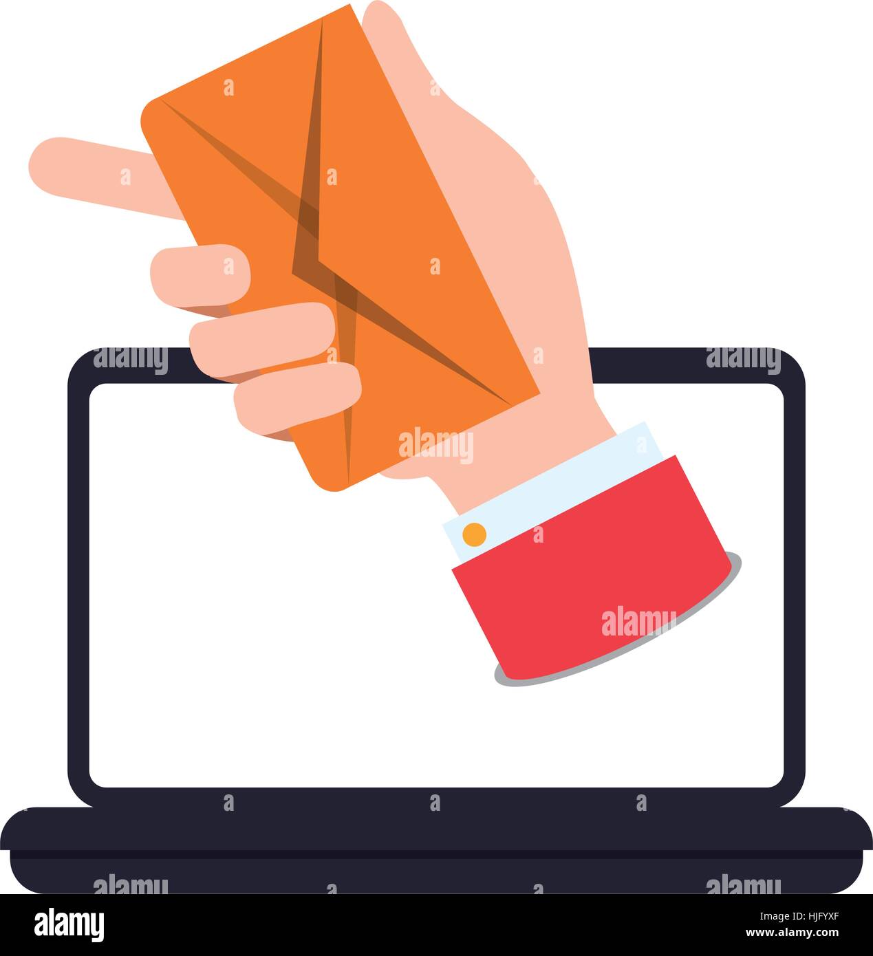 email related icons image full color vector illustration design Stock ...