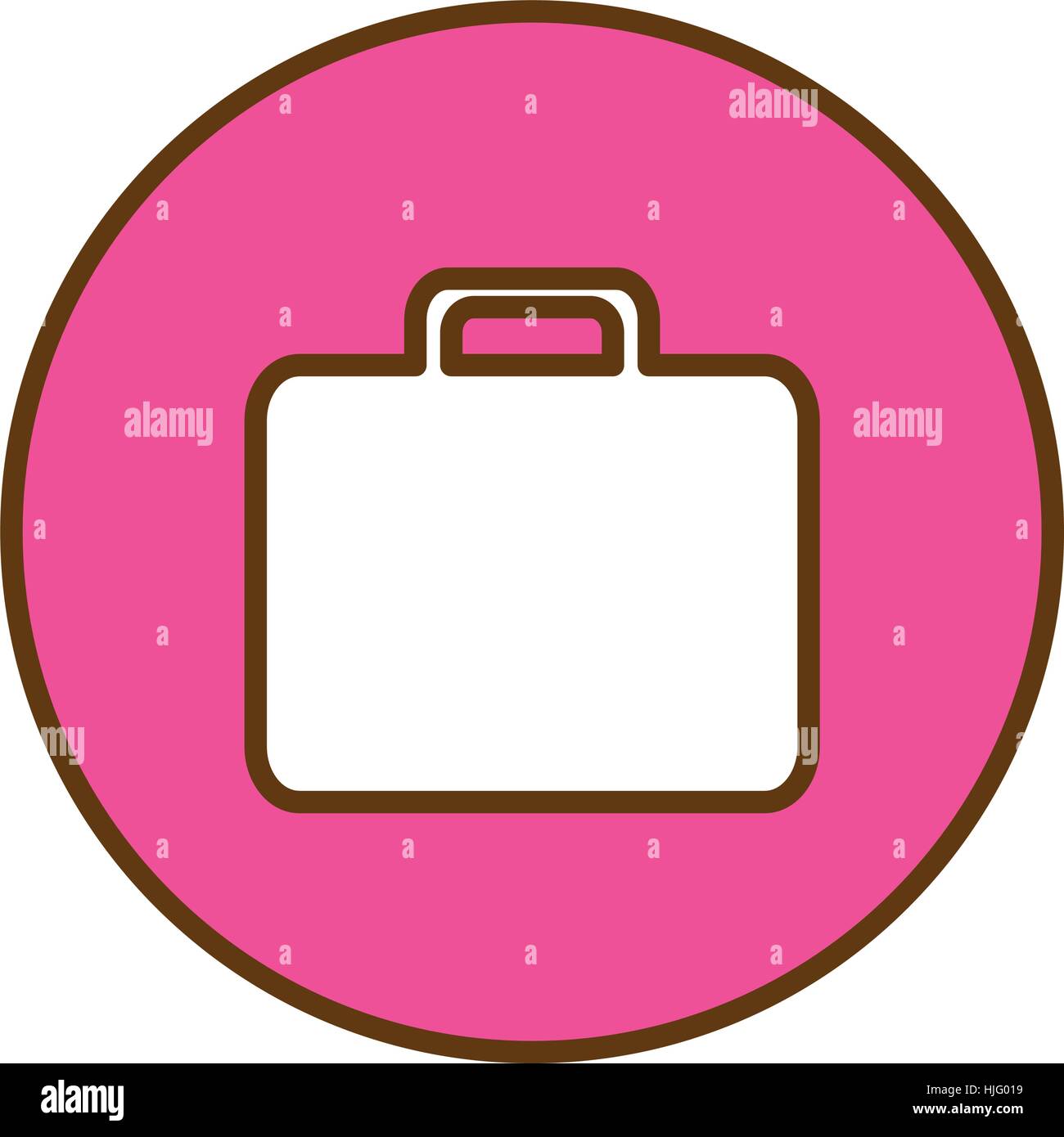 briefcase button thumbnail business icon image vector illustration ...