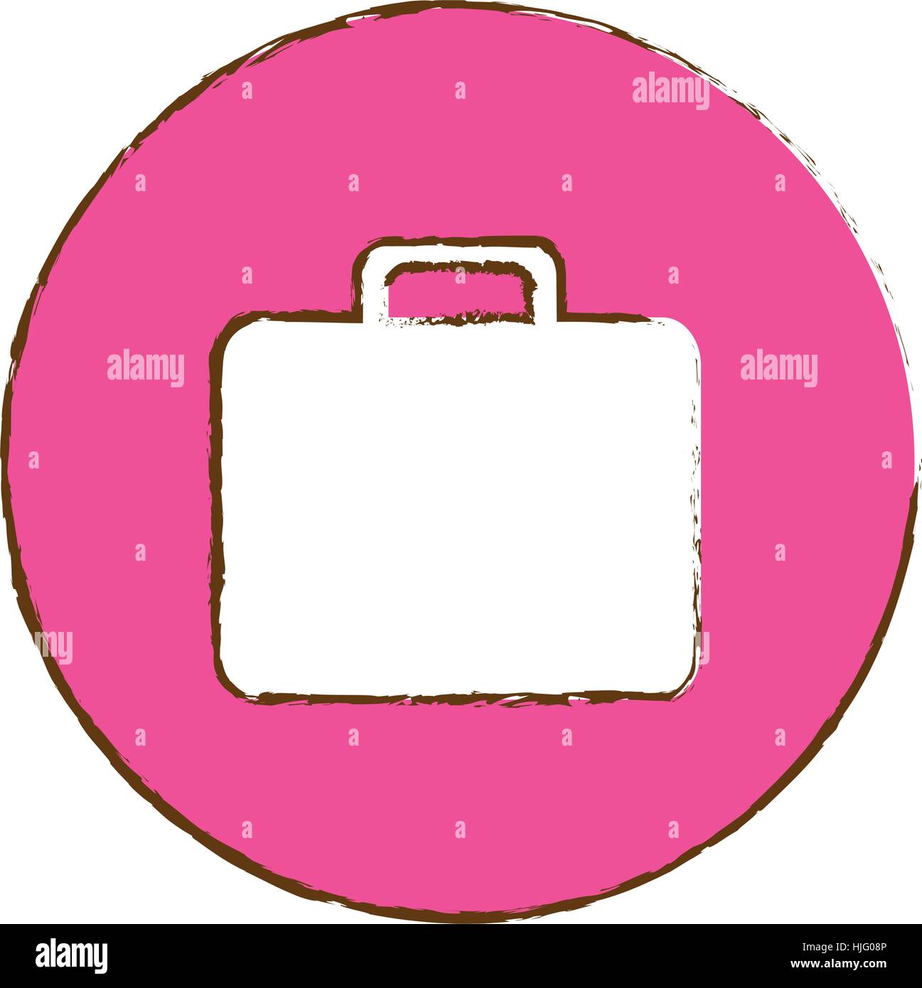 briefcase button thumbnail business icon image vector illustration ...