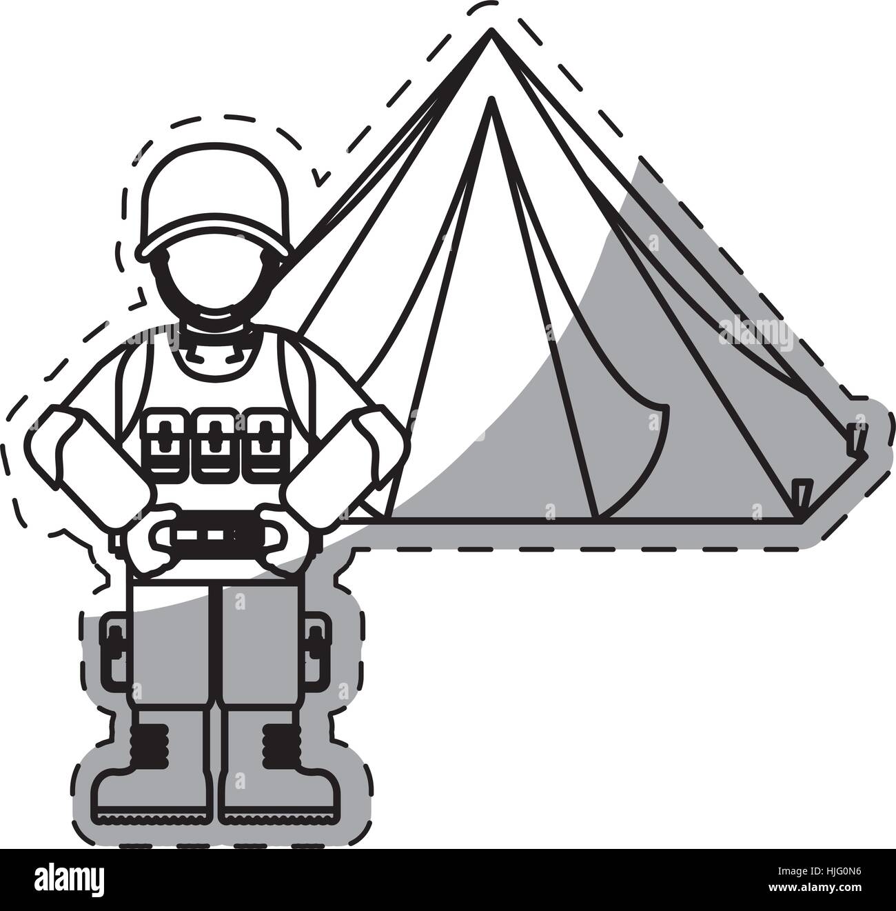 soldier army related icons image vector illustration design Stock ...