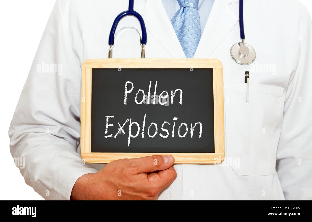 pollen explosion Stock Photo