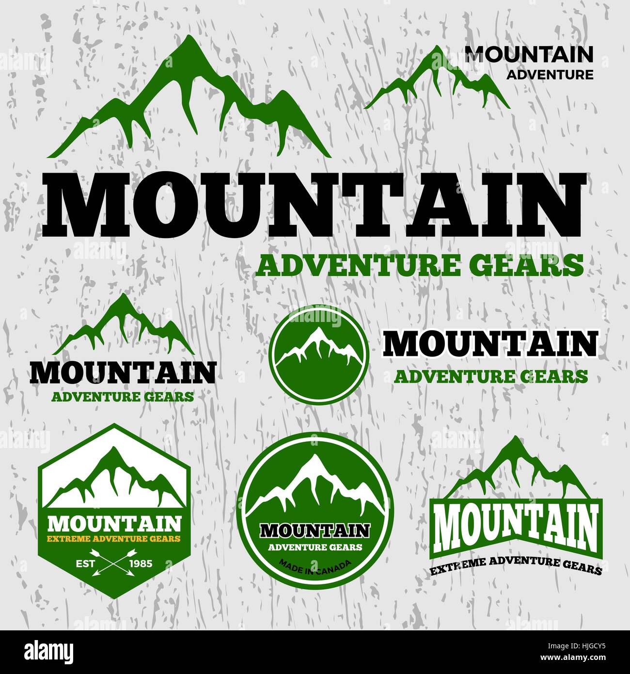 Premium mountain adventure vector logo template || The fonts used are ...