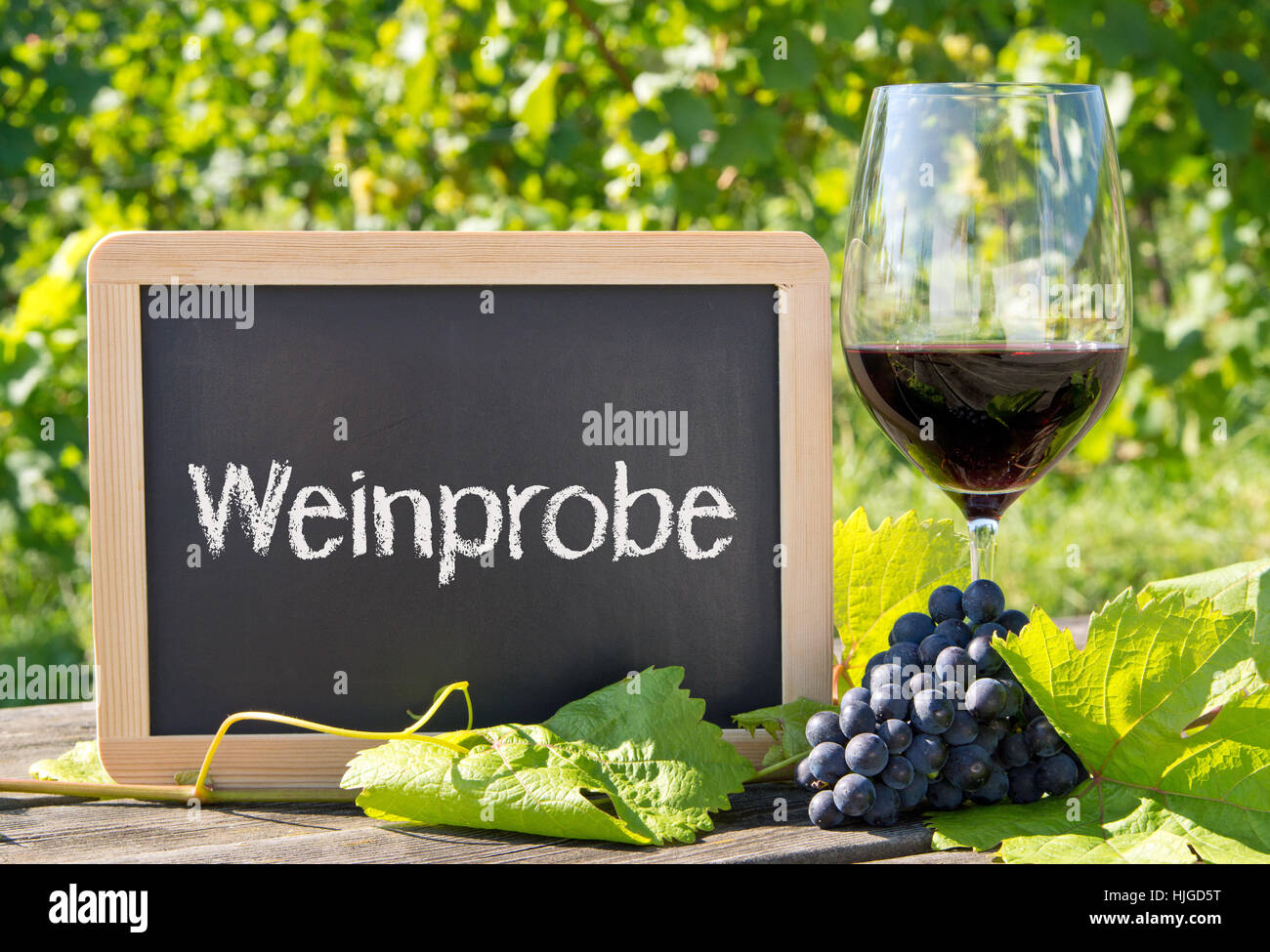 wine tasting - red wine Stock Photo