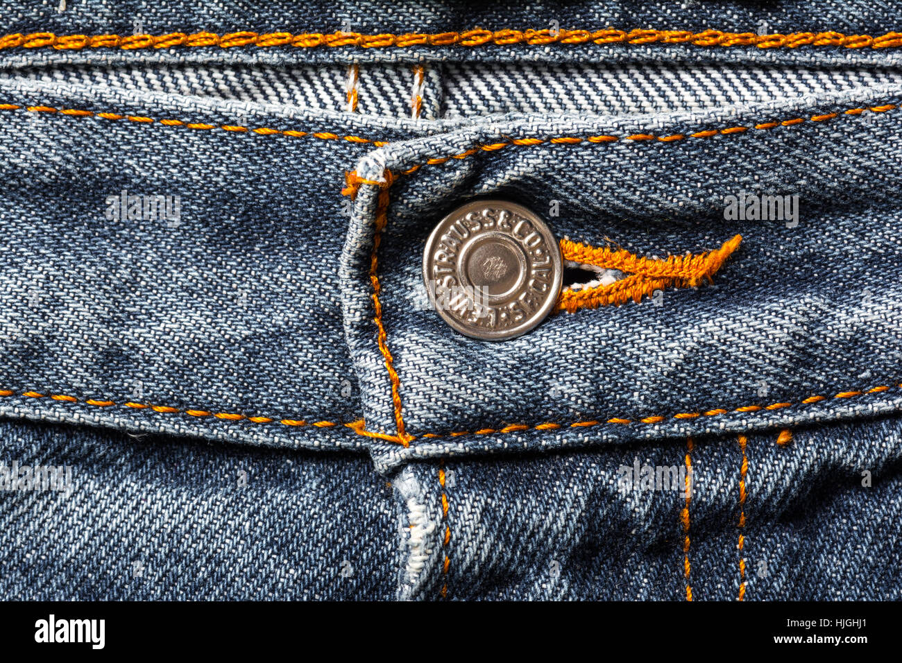 Levis jeans button Stock Photo - Alamy