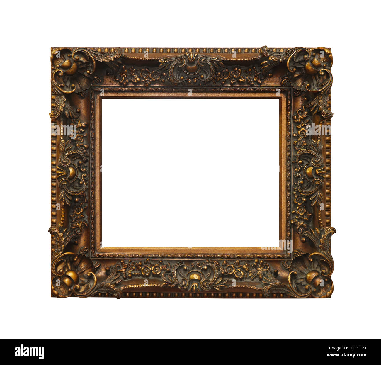 art, isolated, antique, rectangular, frame, bronze, framework, border, art  Stock Photo - Alamy