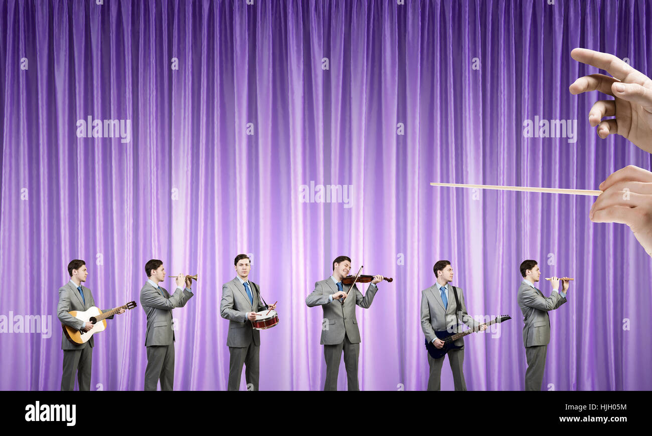 Playing different instruments hi-res stock photography and images - Alamy