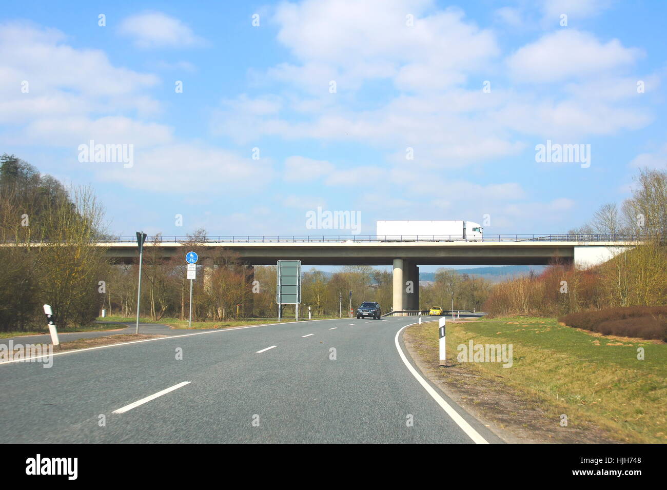 bridge, motorway, highway, style of construction, architecture ...
