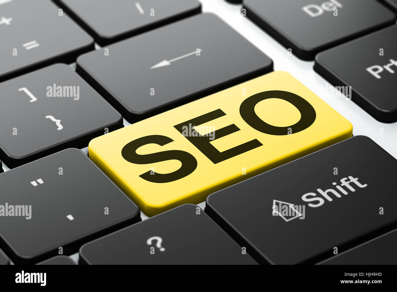 Web development concept: SEO on computer keyboard background Stock ...