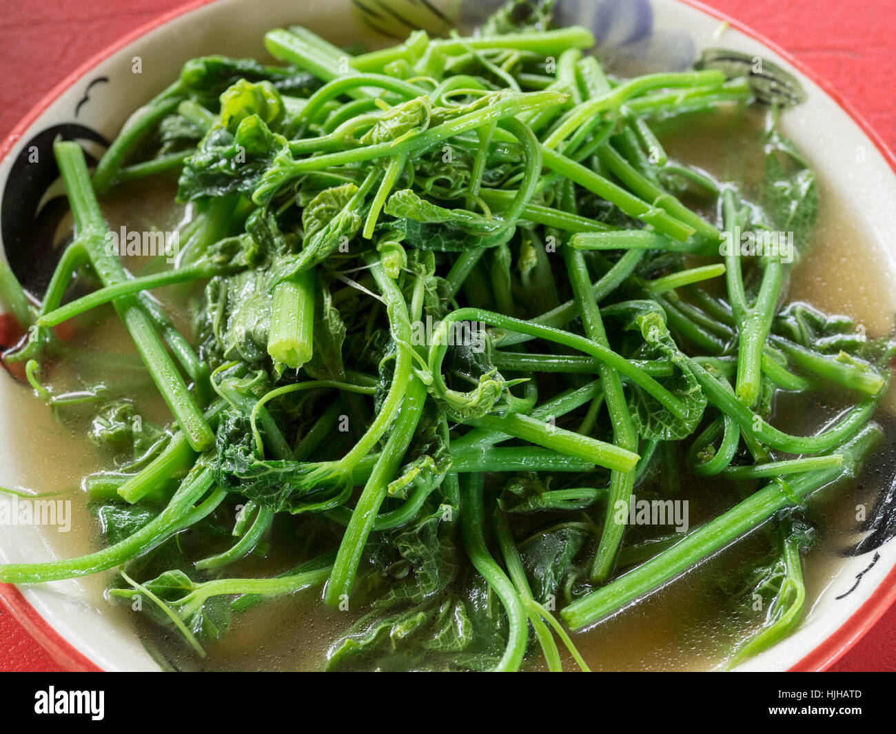 Stir-Fried Sayate Wish Salted Soya Bean Stock Photo