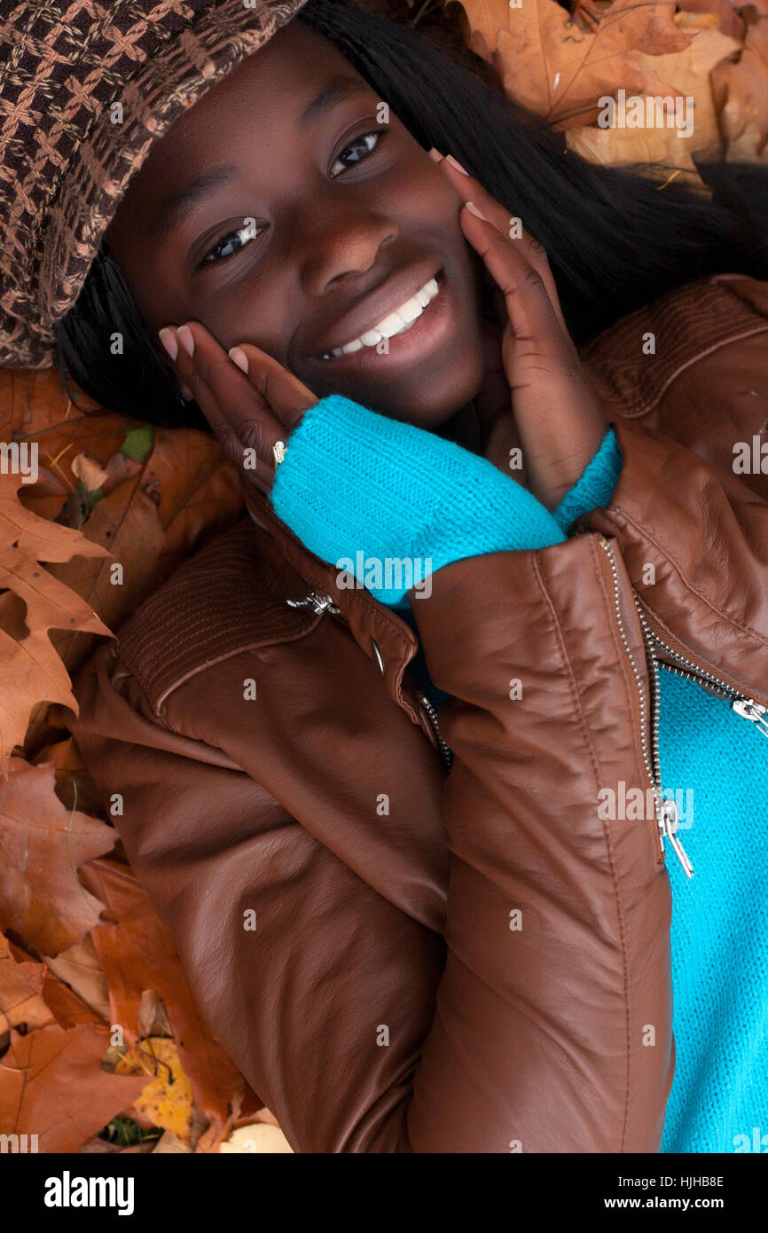 winter, black, swarthy, jetblack, deep black, woods, cap, African, season, Stock Photo