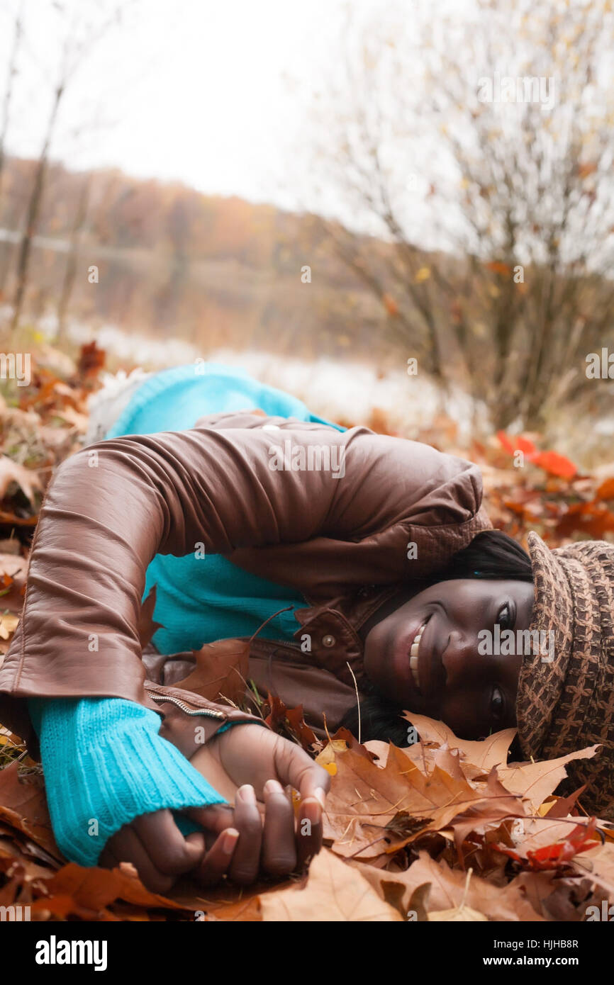 winter, black, swarthy, jetblack, deep black, woods, cap, African, season, Stock Photo