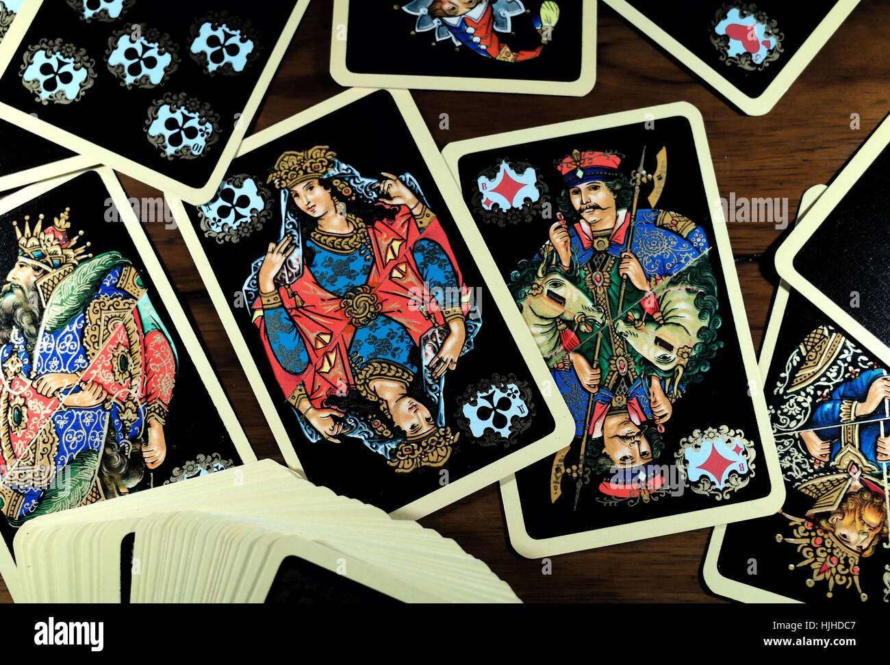 Russian playing cards Stock Photo - Alamy