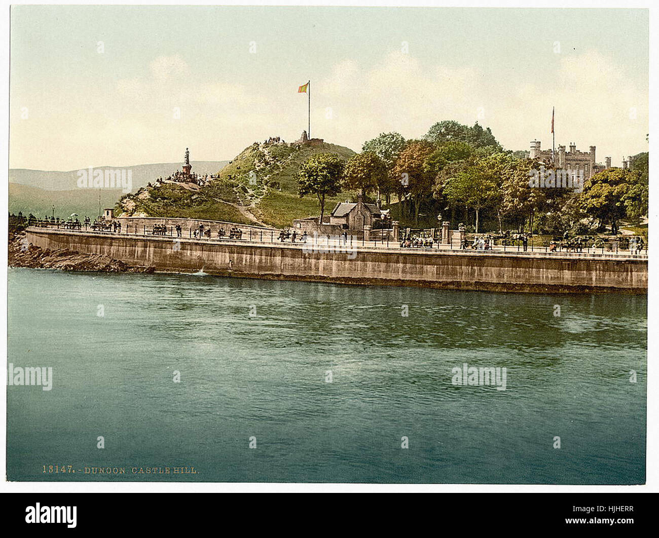 Castle Hill, Dunoon, Scotland  - Photochrom XIXth century Stock Photo