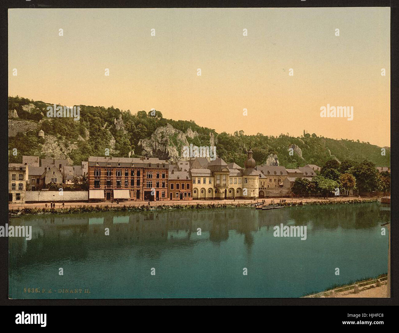 Dinant, II, Belgium  - Photochrom XIXth century Stock Photo
