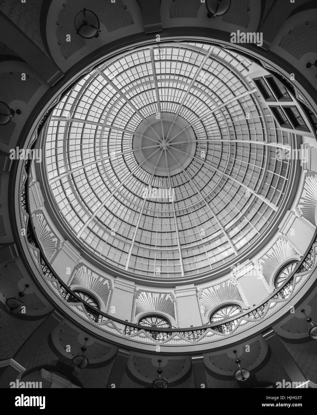 the old design of the glob window dome at the Winter gardens roof  Blackpool, Ray Boswell Stock Photo