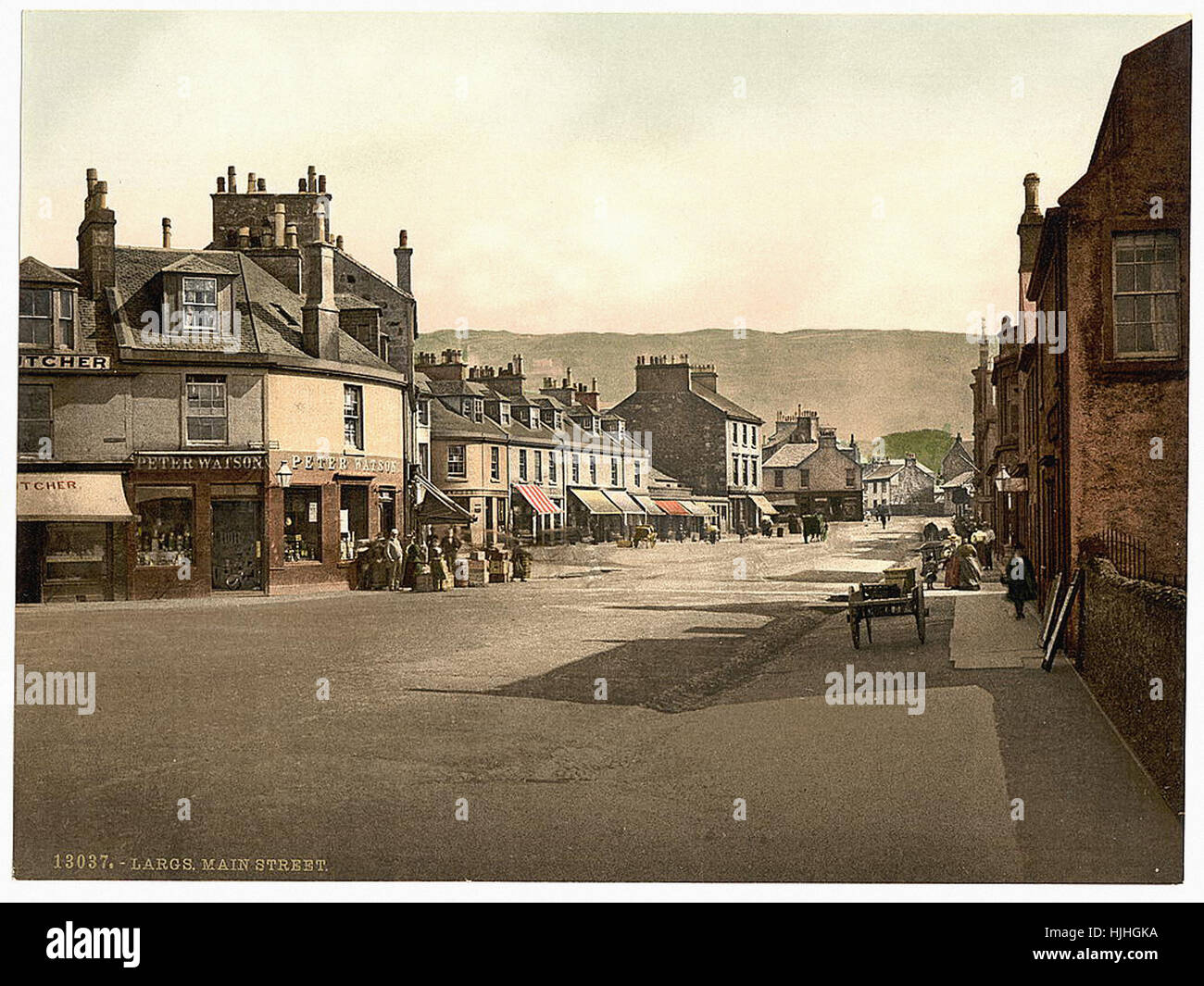 Main Street, Largs, Scotland Photochrom XIXth century Stock Photo Alamy