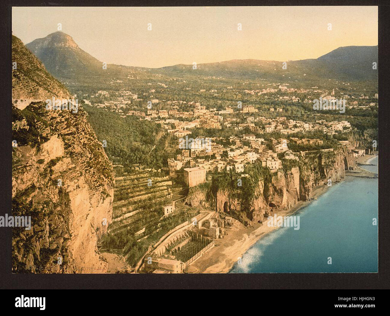 Meta, general view, Italy  - Photochrom XIXth century Stock Photo