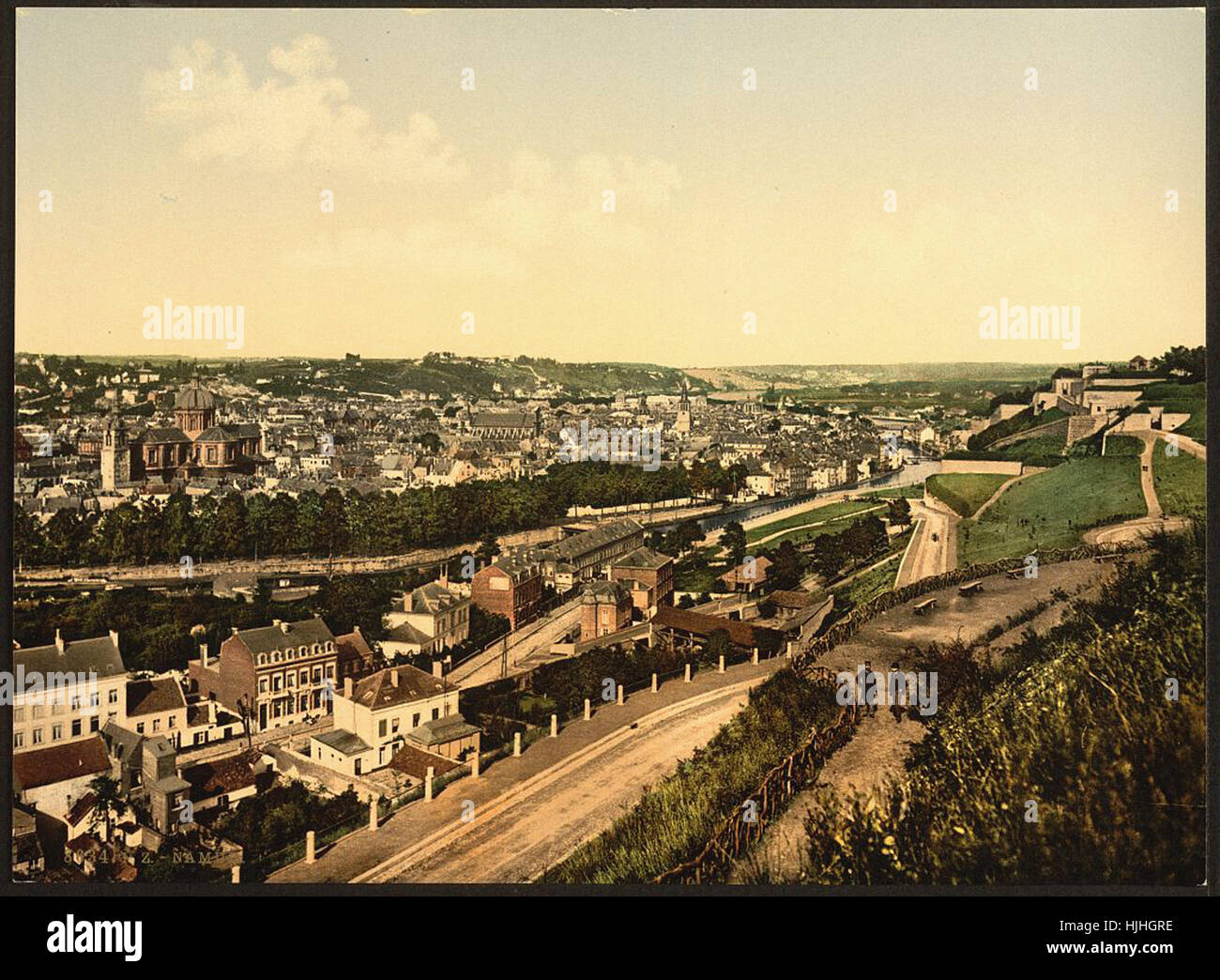Namur, Belgium  - Photochrom XIXth century Stock Photo