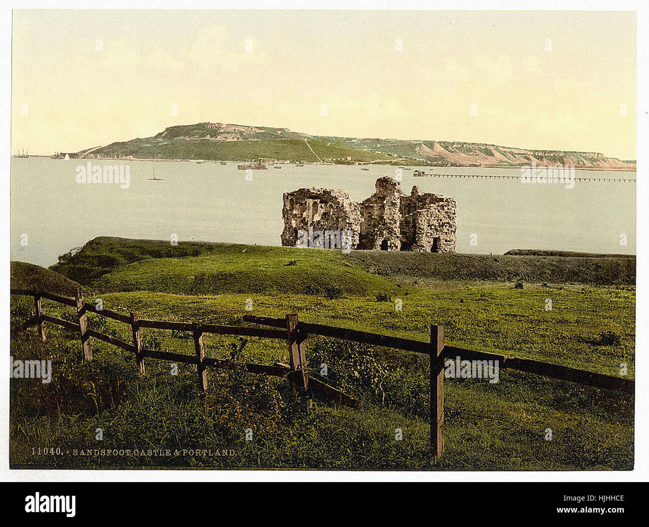 Sandsfoot Castle, Portland, England   - Photochrom XIXth century Stock Photo