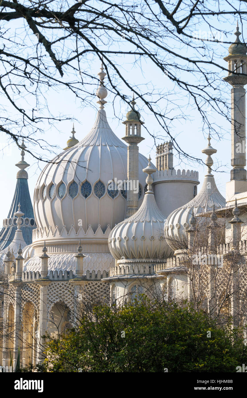 Brighton Royal Pavilion, Brighton, East Sussex, England, UK Stock Photo