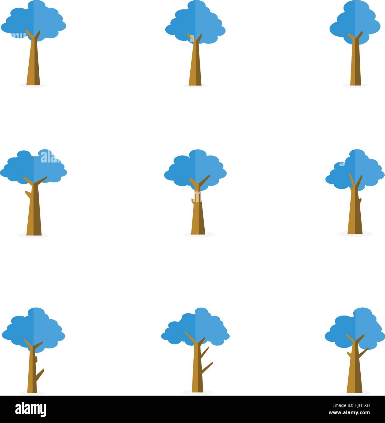 Collection of tree set illustration Stock Vector Image & Art - Alamy