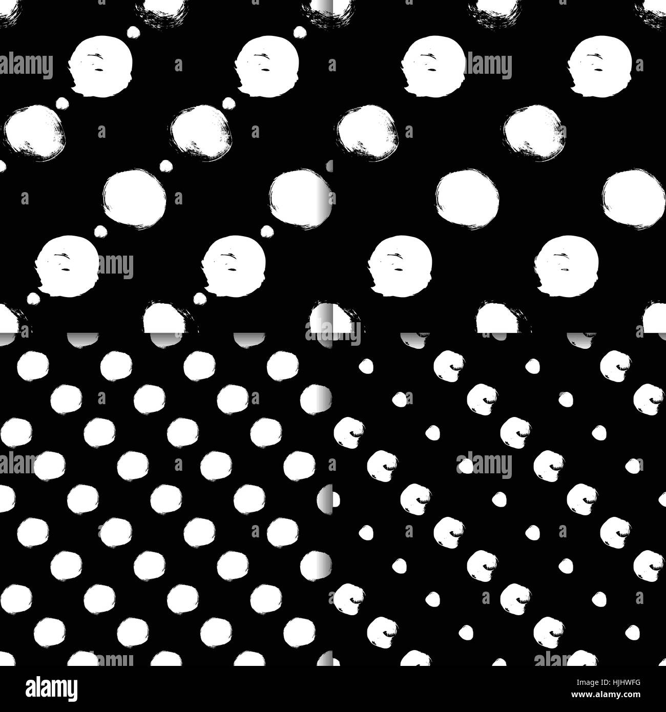 Black and white pattern set with circles Stock Vector Image & Art - Alamy
