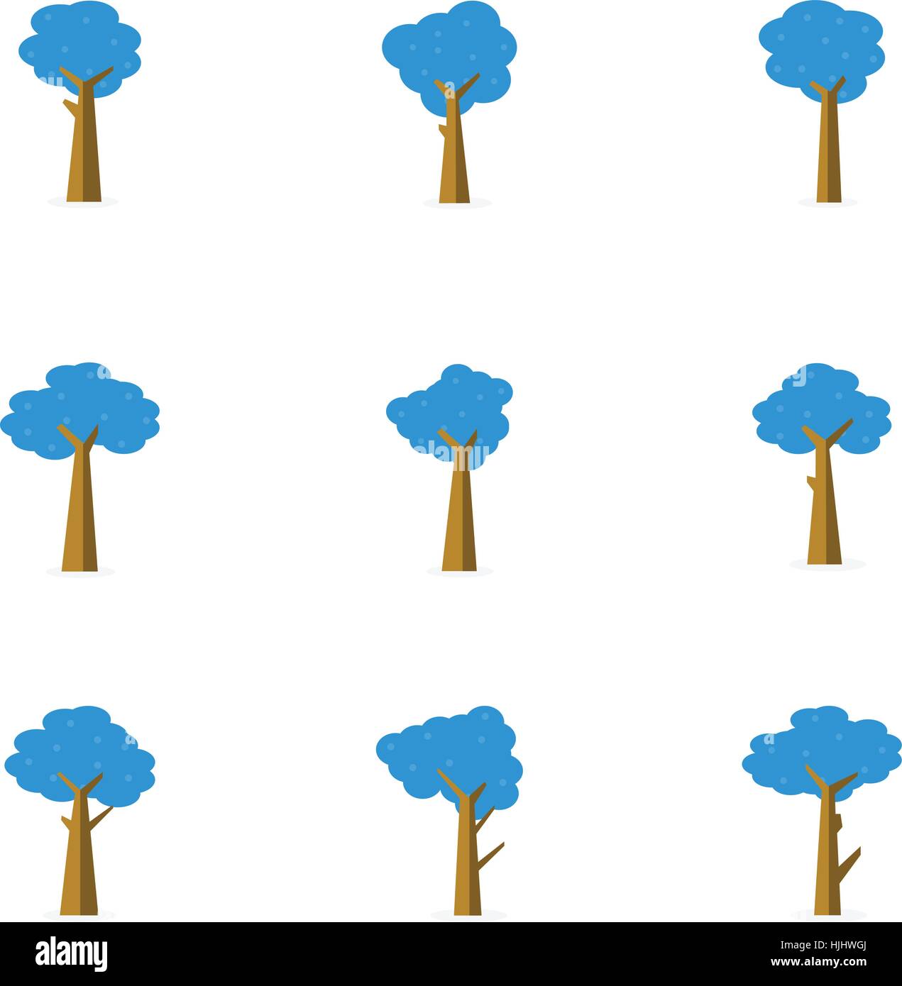 Illustration of tree set decoration Stock Vector Image & Art - Alamy