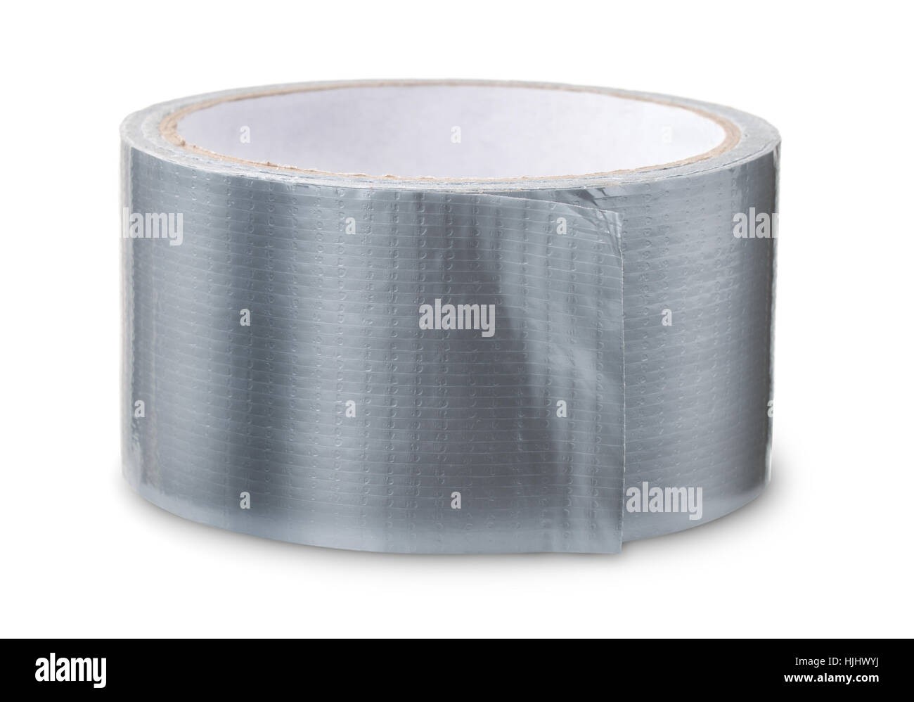Roll of duct tape isolated on white Stock Photo