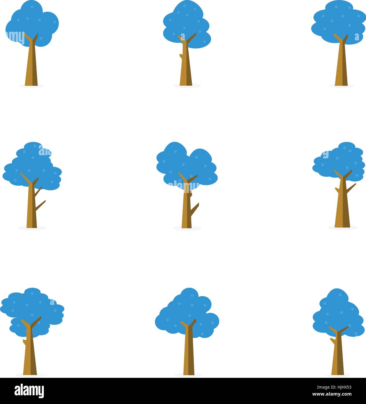 Illustration of tree vector flat stock Stock Vector Image & Art - Alamy