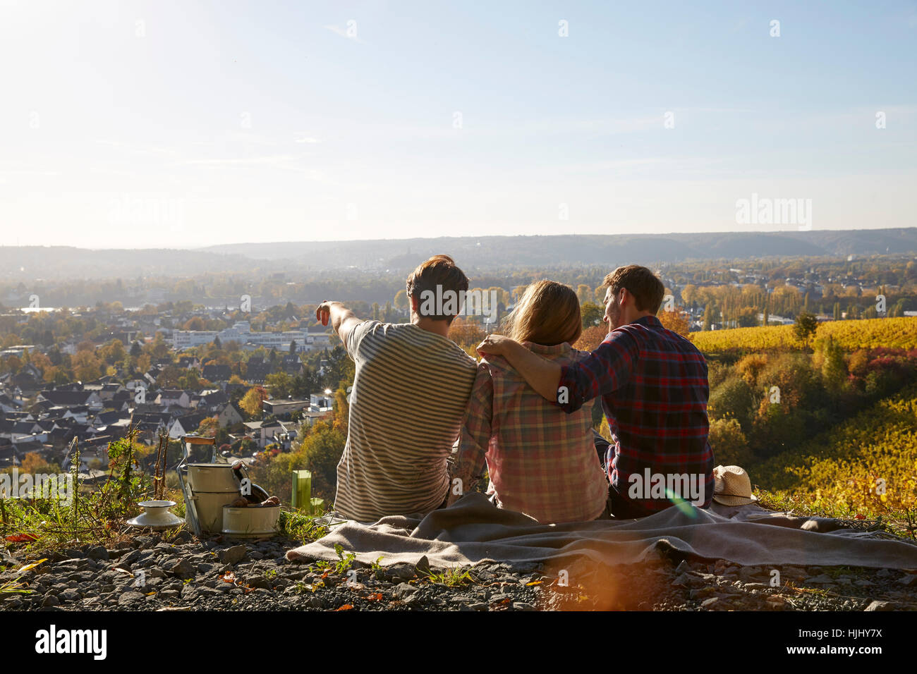 Man sitting on small hill hi-res stock photography and images - Alamy