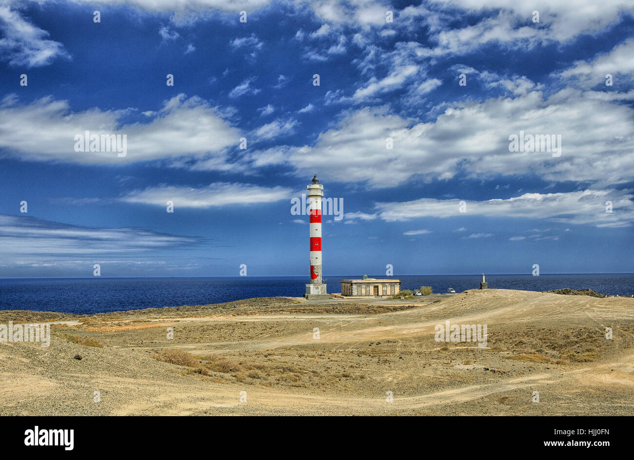 Spain, Tenerife, Punta Rasca Lighthouse Stock Photo