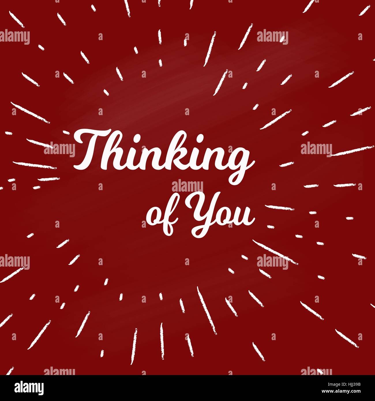 Thinking of you Stock Vector Image & Art Alamy
