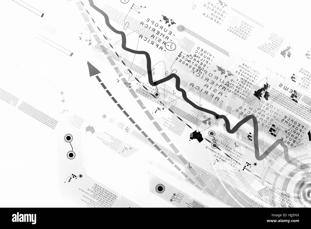 Business diagrams template layout Black and White Stock Photos & Images ...