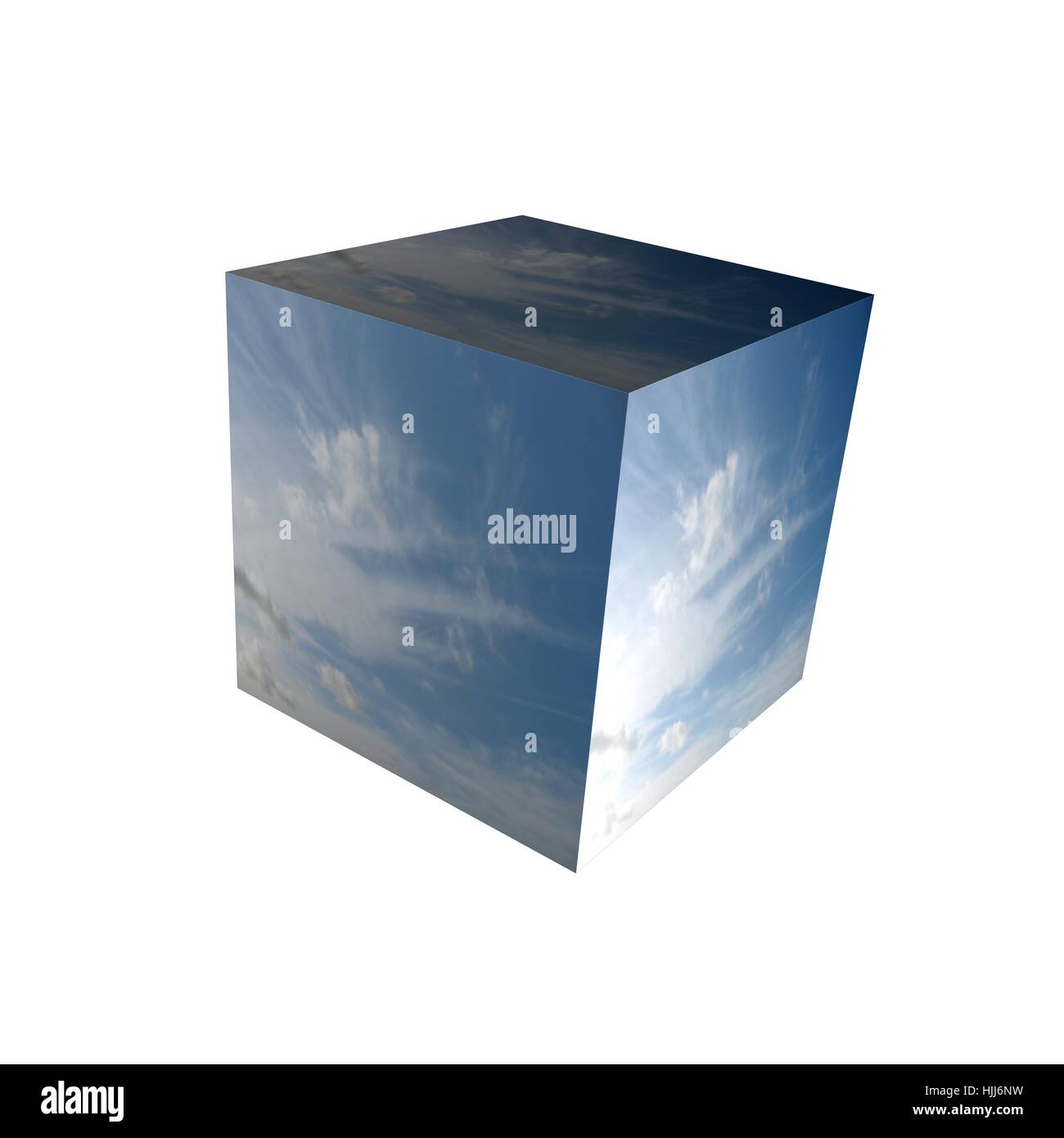 An abstract illustration of cubes on a white background Stock Photo - Alamy