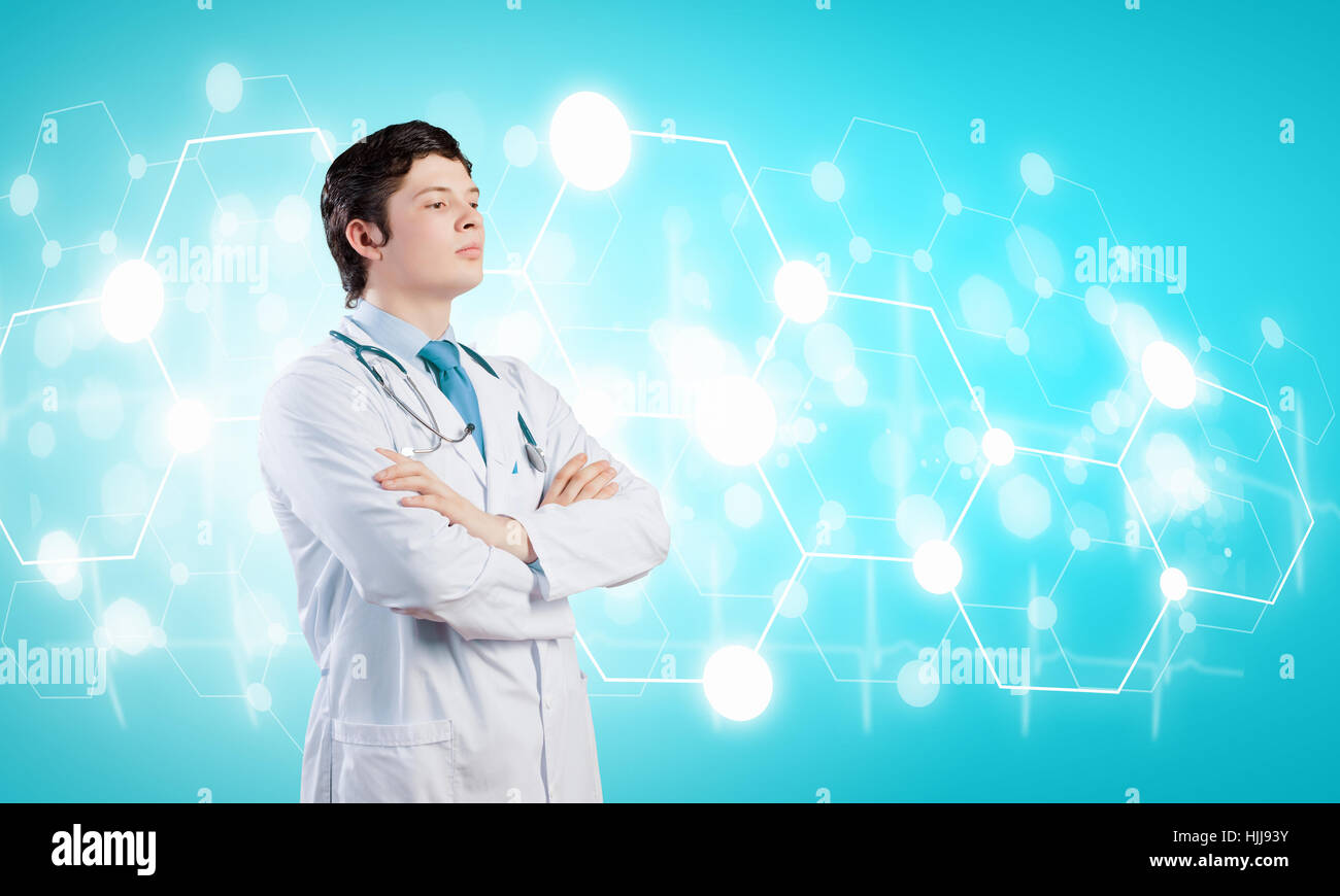 Blue doctor uniform man not stethoscope hi-res stock photography and ...