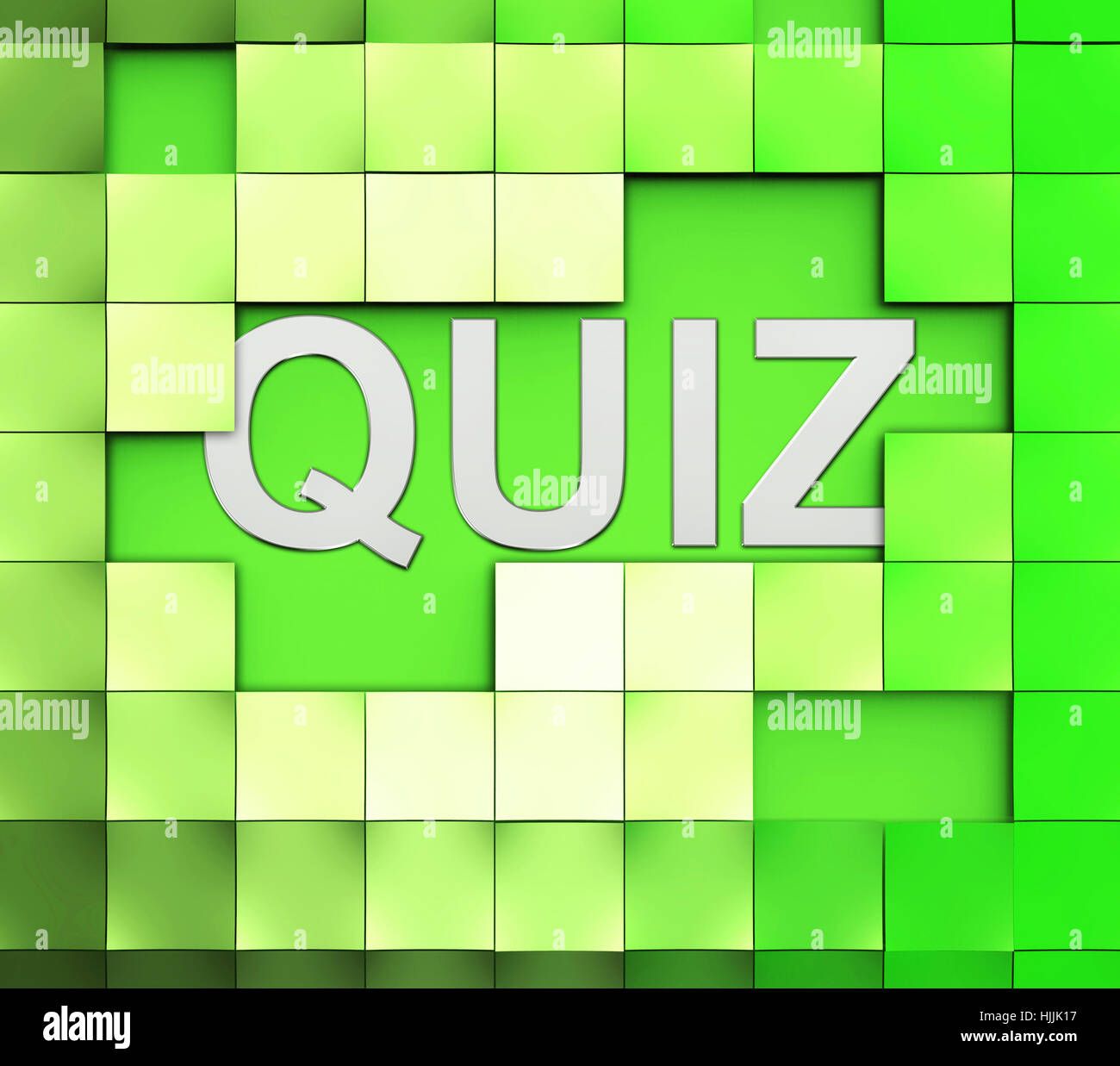 Quiz Word Meaning Test Questions Answers Or Questioning Stock Photo Alamy