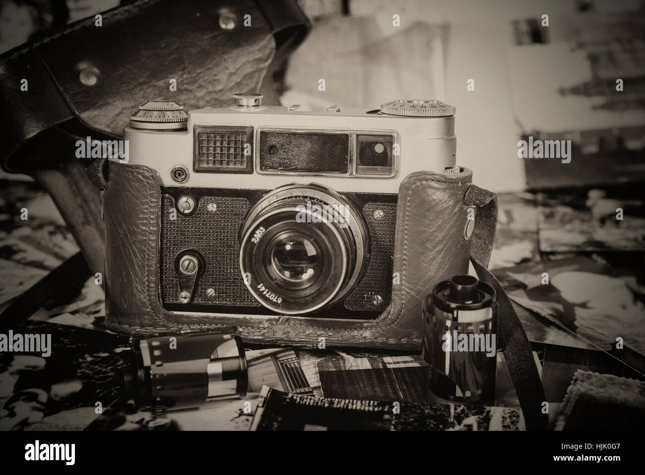 Vintage film cameras Stock Photo Alamy