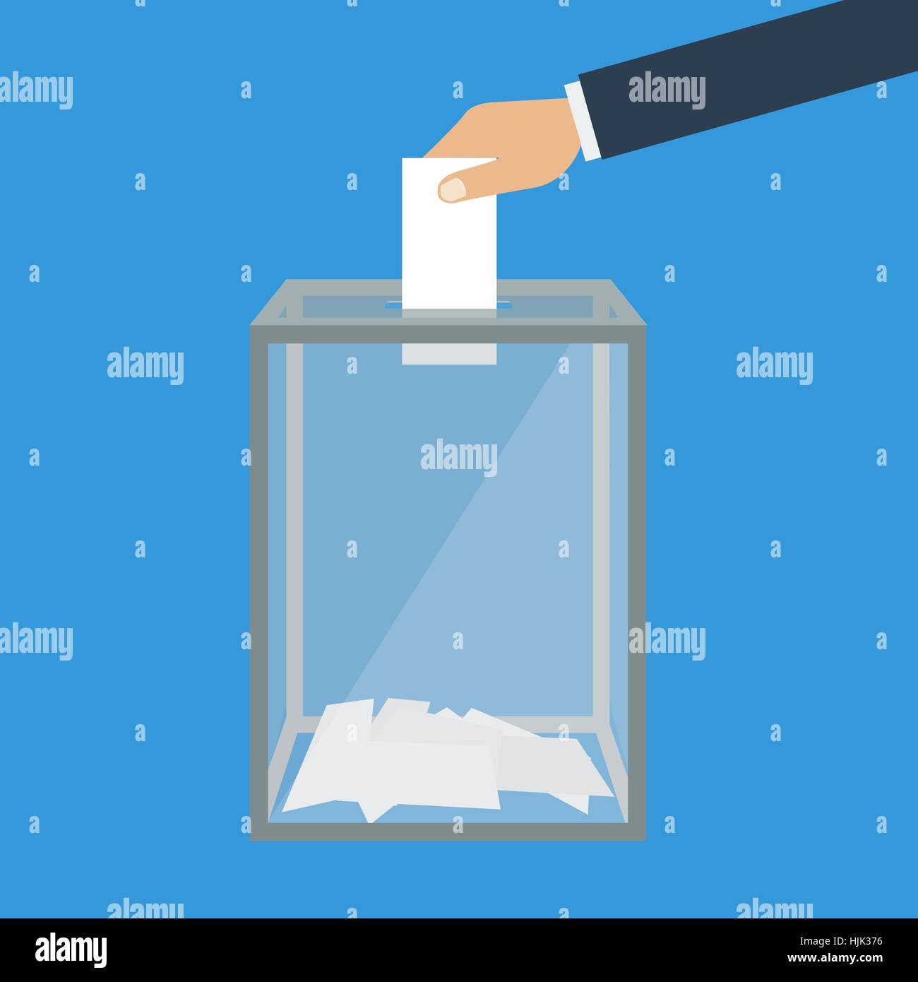 Voting, election concept. Vector illustration flat design style ...