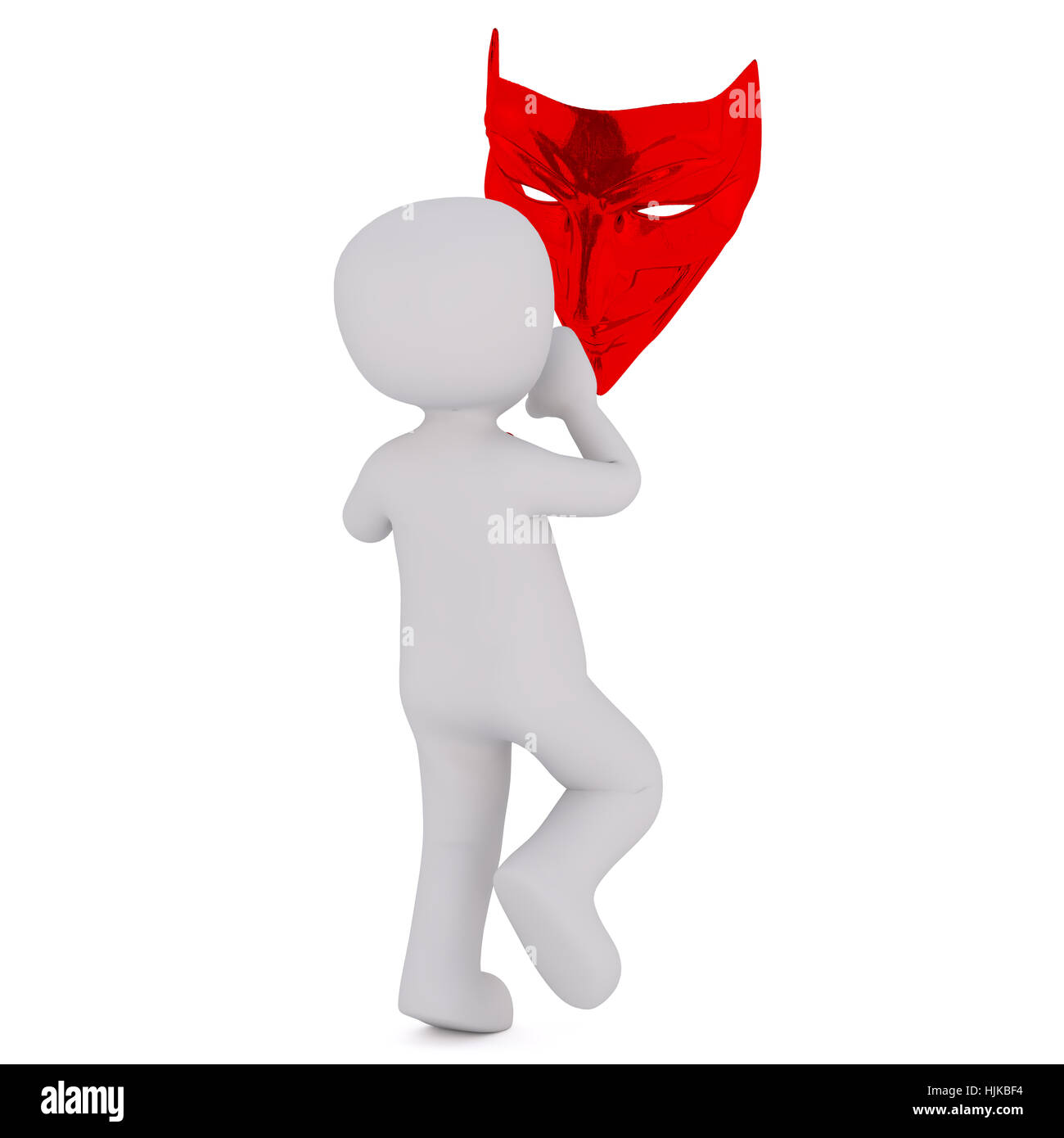 Faceless Cartoon 3d Man Standing Stock Photos & Faceless Cartoon 3d Man