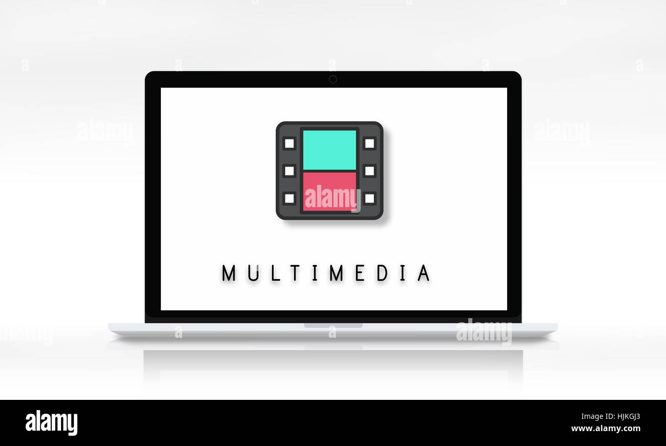 Movie Film Reel Cinema Media Graphic Concept Stock Photo Alamy