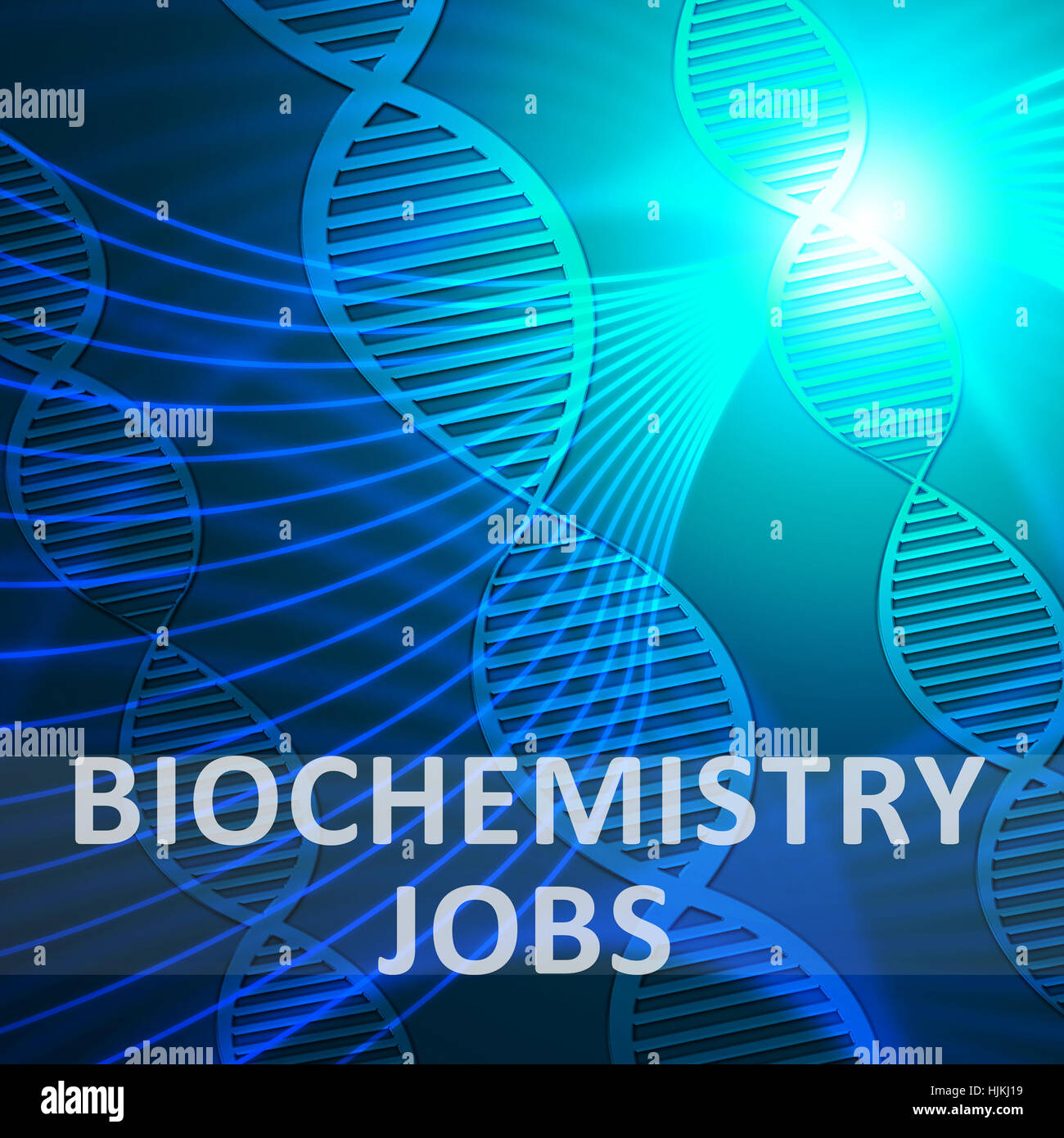 Biochemistry Jobs Helix Meaning Biotech Profession 3d Illustration