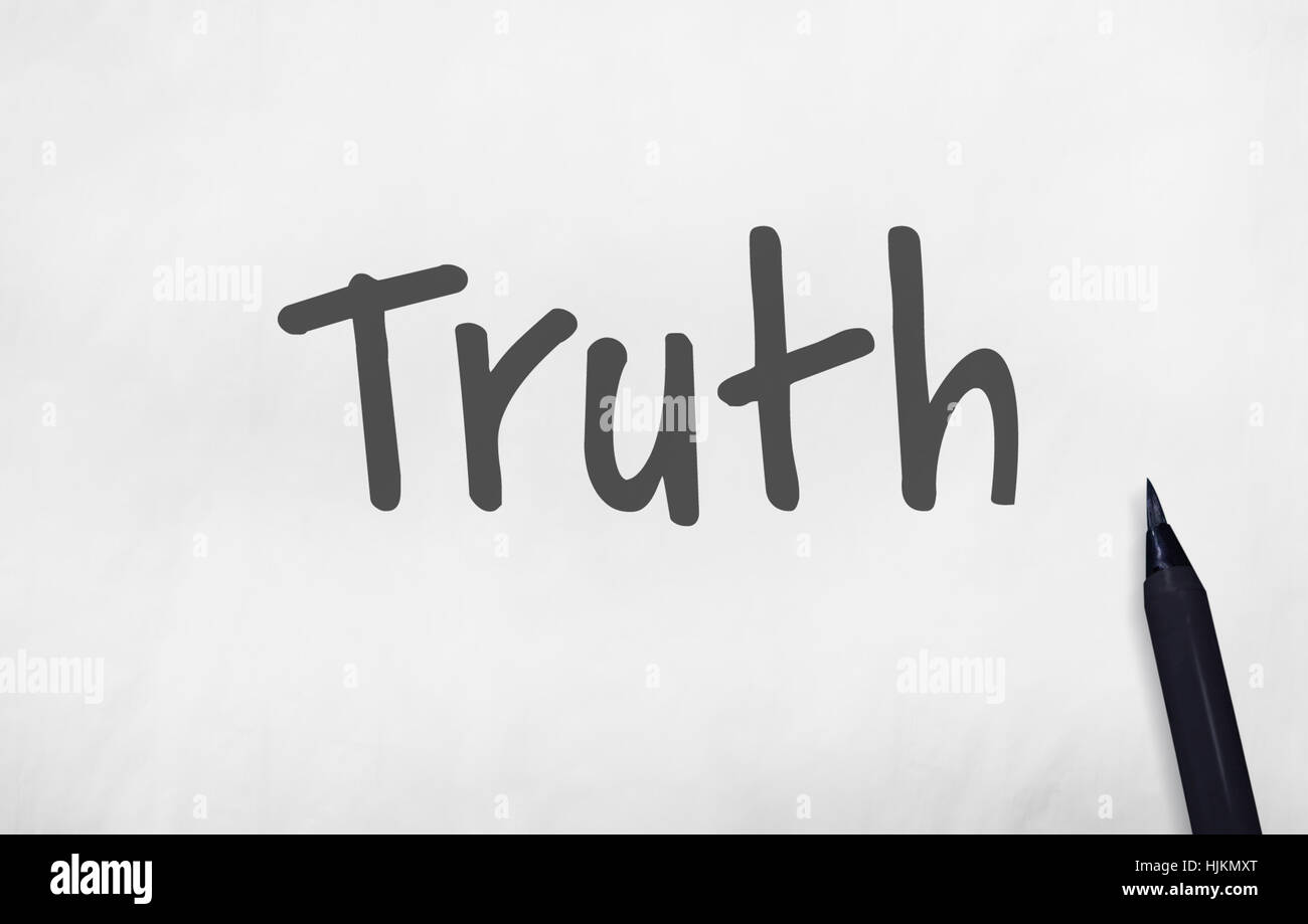 Truth Jpg Truth Real Trustworthy Honesty Realistic Concept Stock Photo - Alamy