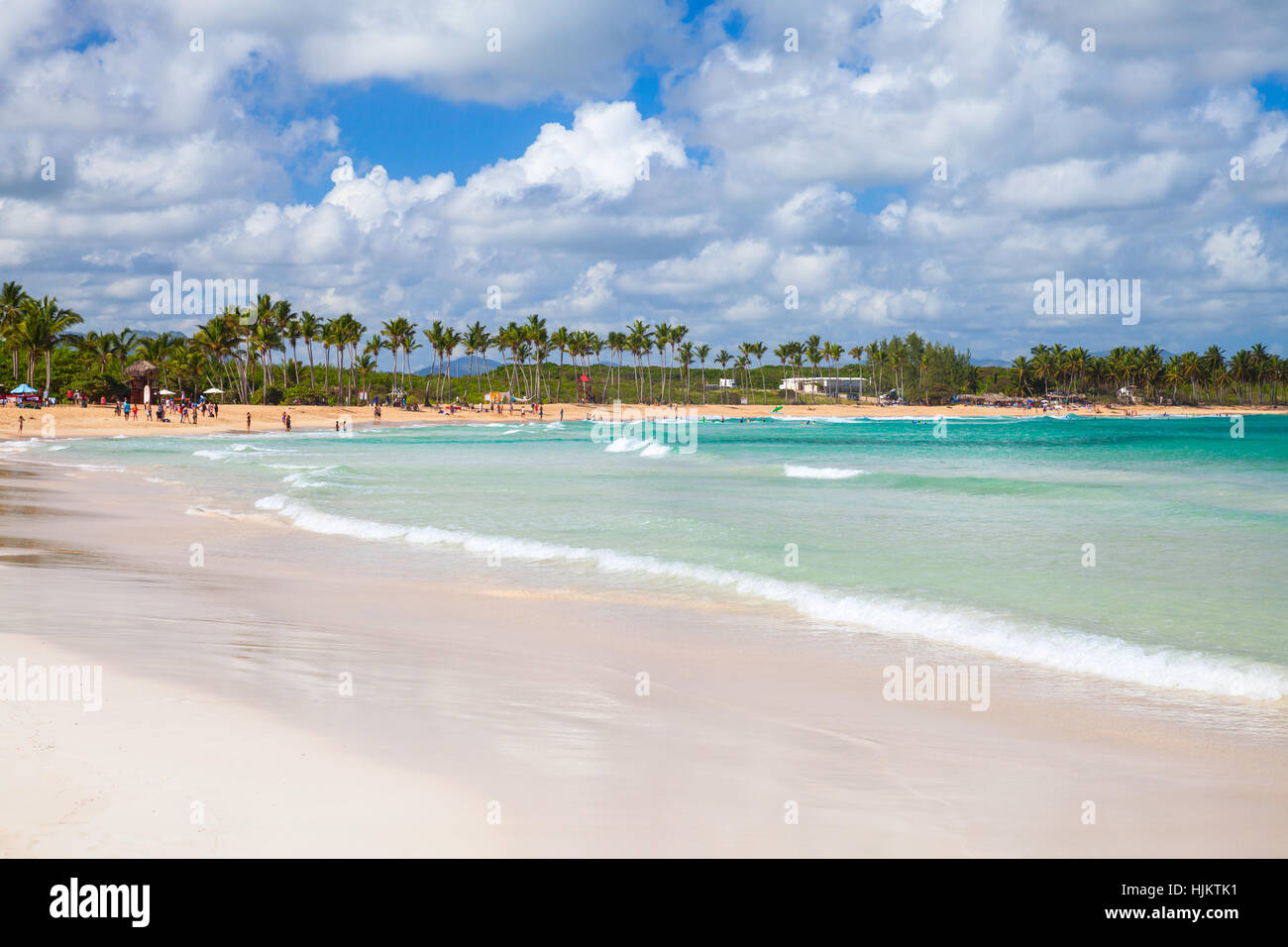 Macao Beach landscape, popular touristic resort of Dominican Republic, Hispaniola Island Stock Photo