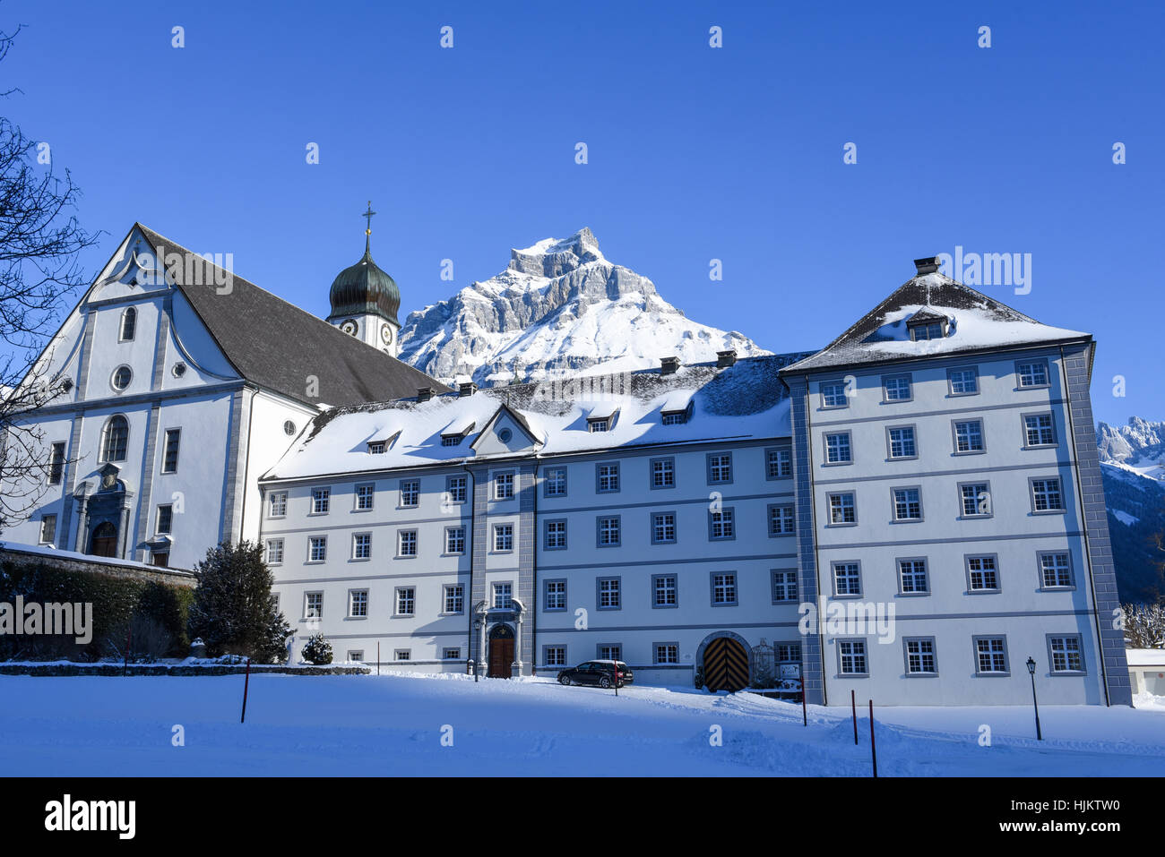 The convent of Engelberg on the Swiss alps Stock Photo - Alamy
