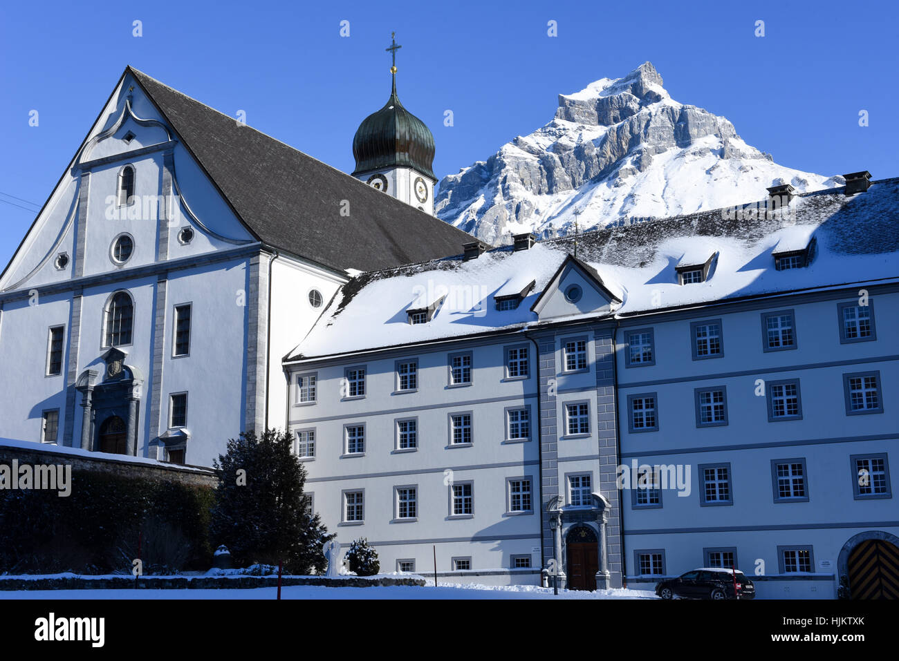 The convent of Engelberg on the Swiss alps Stock Photo - Alamy