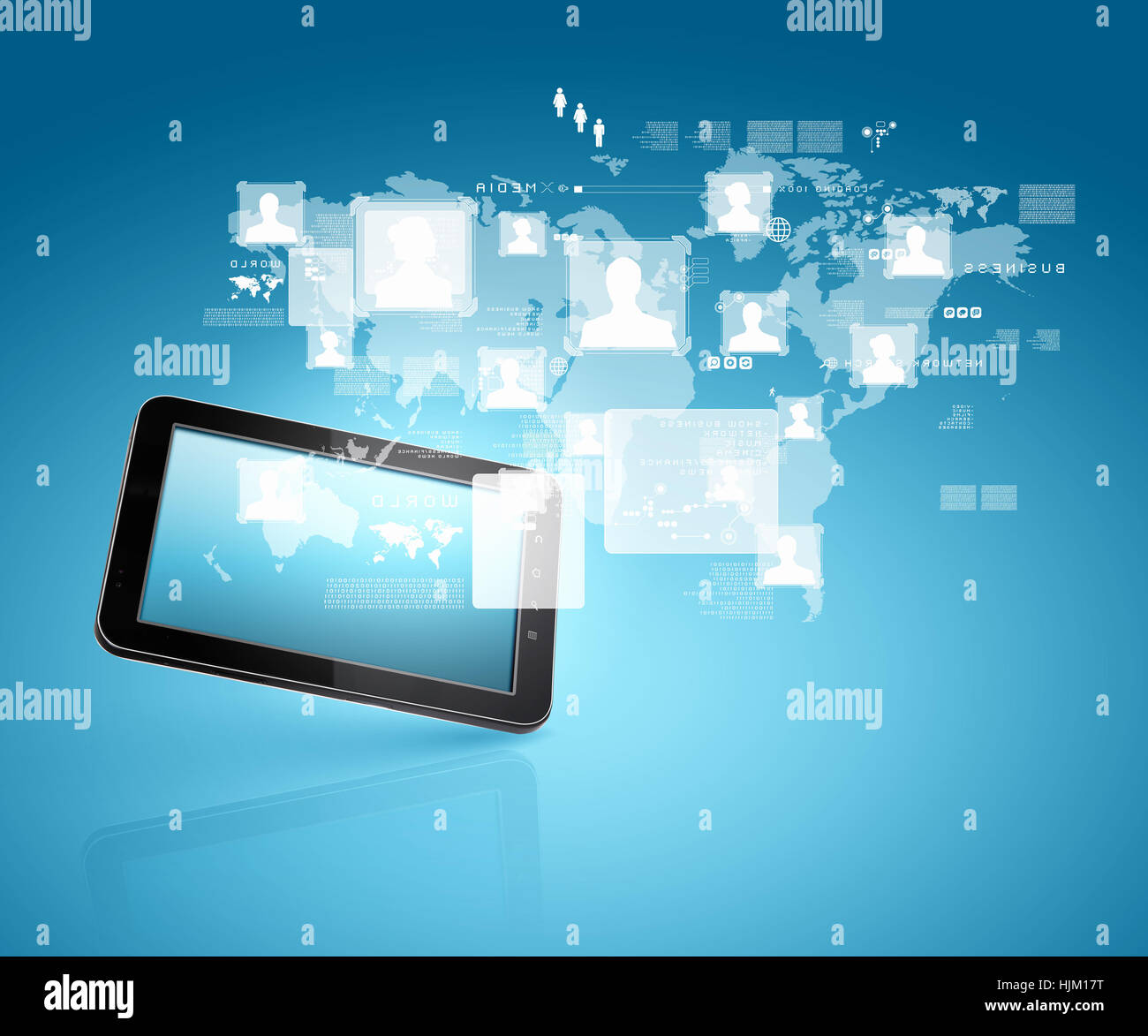 social network, communication in the global computer networks Stock ...