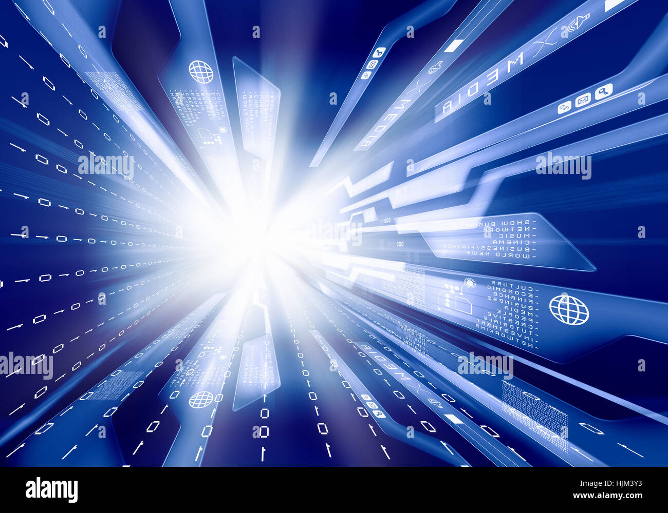 Digital blue background image hi-res stock photography and images - Alamy